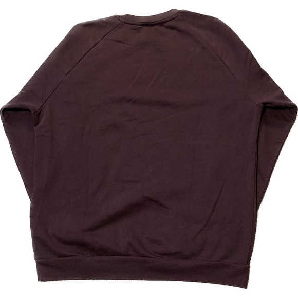 Adidas Crewneck Sweatshirt, Adidas Originals Pullover, Burgundy Sweatshirt, XL - Picture 2 of 3